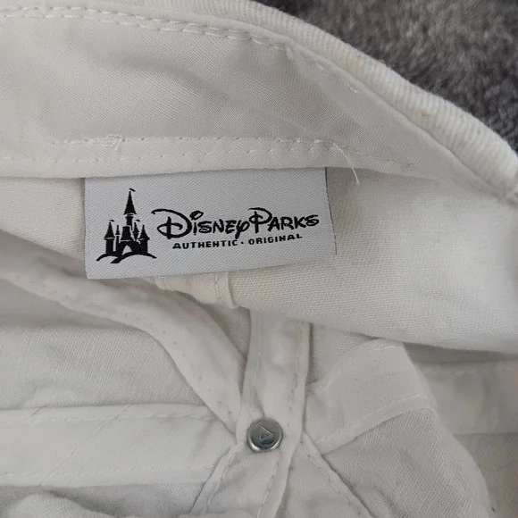 Disney Parks Rainbow Heart Hands Baseball Cap White Adjustable Strap Cotton - Picture 7 of 8